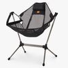Naturehike Sedia a dondolo pieghevole per esterni Sedia reclinabile portatile Sedia a dondolo per il tempo libero Campeggio Picnic (maglia nera)