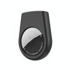 Per AirTag Tracker Custodia in silicone con spille di sicurezza Supporto portatile nascosto per anziani e bambini (nero)