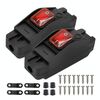 Interruttore ad alta potenza e resistenza alle alte temperature con cablaggio a vite impermeabile (rosso 12-24 V)