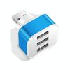 Espansore HUB USB 2.0 a 3 porte (blu)