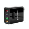 Caricabatterie multiporta per telefono cellulare con display digitale 2 USB+2 Type-C, colore: spina USA nera