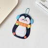 Hisocute Student Cartoon PVC Trasparente Porta Carte Carino Animale 3 Pollici Idol Album Porta Foto, Stile: Pinguino Nero