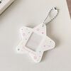 Hisocute Cartoon Pentagram 1 pollice Photo Frame Pendant Studenti Portachiavi Chasing Star Porta carte Pendant (stelle bianche)