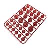 Accessori per la modifica del tappo a vite esagonale per motocicletta E-Bike Decorazione con vite in titanio bruciato elettrolitica (rosso)
