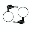 2 pezzi/set Specchietto retrovisore per motocicletta, modificato, retrò, pieghevole, rotondo, per bici elettrica, universale, riflettore per retromarcia, stile: convesso