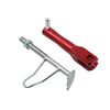 Supporto per piedi per motocicletta E-bike Accessorio retrofit Cavalletto laterale retrattile (rosso)