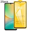 Per Samsung Galaxy M06 5G 25 pezzi 9D Full Glue Pellicola in vetro temperato per schermo
