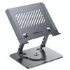 Supporto in metallo per dissipazione del calore per laptop Lenovo Thinkplus ZJA7 con rotazione a 360 gradi (grigio)