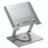 Supporto in metallo per dissipazione del calore per laptop Lenovo Thinkplus ZJA7 con rotazione a 360 gradi (argento)