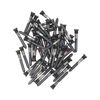 Per iPhone 16 Plus / 16 100 pezzi Viti per porta di ricarica (nero)