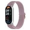 Per Xiaomi Smart Band 9/9 NFC cinturino in nylon elastico intrecciato con fibbia scorrevole (viola chiaro)