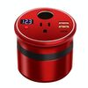 XUYUAN Inverter per auto da 12 V a 110 V Mini convertitore di carica Presa ad alta potenza da 150 W, spina USA (rosso)