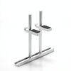FinalCool Supporto per scheda grafica regolabile in lega di alluminio Supporto per ventola per telaio Supporto per scheda grafica 12 cm Argento