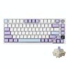 Tastiera da gioco meccanica Ajazz AK820 Pro Wireless Bluetooth Tri-mode con guarnizione Hot Swap personalizzata con schermo TFT, colore: Gift Axis Purple