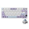 Tastiera da gioco meccanica Ajazz AK820 Pro Wireless Bluetooth Tri-mode con guarnizione Hot Swap personalizzata e schermo TFT, colore: Flying Fish Spindle Purple