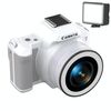 Mini telecamera digitale portatile Ultra HD 2K da 48 milioni di pixel, colore: nero + luce di riempimento