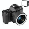 Mini telecamera digitale portatile Ultra HD 2K da 48 milioni di pixel, colore: bianco + luce di riempimento