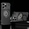 Per iPhone 14 Pro R-JUST RJ-64 Custodia per telefono MagSafe con dissipazione del calore per aromaterapia e supporto (nero)