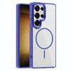 Per Samsung Galaxy S23 Ultra 5G Star Shield Thin Circle MagSafe Custodia per telefono (blu)
