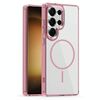 Per Samsung Galaxy S23 Ultra 5G Star Shield Thin Circle MagSafe Custodia per telefono (rosa)