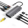 Stazione di docking di rete Gigabit HD multifunzionale Blueendless Type-C 10 in 1 Dual HDMI 8K+4K