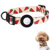 Per AirTag Tracker Custodia impermeabile in silicone Collare per animali domestici Collare per cani e gatti, Taglia: L (anguria)
