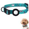 Per AirTag Tracker Custodia impermeabile in silicone Collare per animali domestici Collare per cani e gatti, Taglia: L (orso)