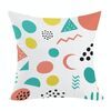 Federa per cuscino da divano con stampa geometrica, senza stampa centrale, su richiesta, dimensioni: 35x35 cm (peluche corto)