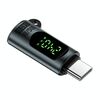 Adattatore da tipo C maschio a tipo C femmina 240 W 80 Gbps con display digitale (grigio)