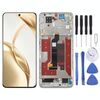 Per Honor 200 Schermo LCD originale Digitizer assemblaggio completo con telaio (argento)