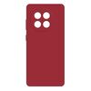 Per OnePlus 13R Custodia per telefono in silicone liquido imitazione (rosso scuro)