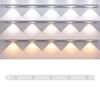 Barra luminosa con sensore di movimento ricaricabile da 80 cm, lampada per armadio con telecomando (argento)