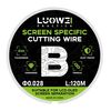 LUOWEI 120M Cell Phone LCD Screen Separation Line High Durezza Taglio Filo diamantato, Spec: B 0,028mm