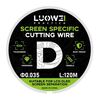 LUOWEI 120M Cell Phone LCD Screen Separation Line High Durezza Taglio Filo diamantato, Spec: D 0,035mm