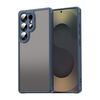 Per Samsung Galaxy S25 Ultra 5G Fan Dun Series TPU Hybrid PC Custodia per telefono glassata (blu)