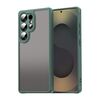 Per Samsung Galaxy S25 Ultra 5G Fan Dun Series TPU Hybrid PC Custodia per telefono glassata (verde)