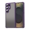 Per Samsung Galaxy S25 Ultra 5G Fan Dun Series TPU Hybrid PC Custodia per telefono glassata (viola)