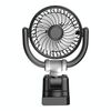 Ventilatore angolare a tre vie con schermo pieghevole per auto (nero bianco)