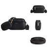 Baellerry N8938 Borsa a tracolla grande capacità piccola quadrata in PU da donna (nera)