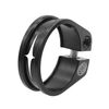 Morsetti reggisella in alluminio con bloccaggio per bicicletta da strada di montagna, raccordi ad anello per morsetto reggisella (34,9 mm, nero)