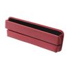 3311 2 in 1 Scatola portaoggetti per spazi vuoti per seggiolino auto, strisce di tappi per spazi vuoti, forniture per auto (rosso)