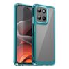 Custodia per telefono in TPU ibrida acrilica serie Colorful per Motorola Moto G15 (blu trasparente)