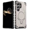 Per Samsung Galaxy S23 Ultra 5G Straship Custodia per telefono ibrida in TPU magnetico per PC (oro)