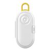 Mini contenitore portatile multifunzione per stuzzicadenti, filo interdentale, tappi per le orecchie, contenitore per pillole (bianco)