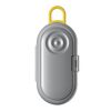 Mini contenitore portatile multifunzione per stuzzicadenti, filo interdentale, tappi per le orecchie, contenitore per pillole (grigio)