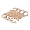 4 pezzi / set ganci per poggiatesta schienale auto nascosti anti-urto ganci organizer per sedili posteriori auto (beige)