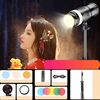 175W+2,1m Treppiede 102 LED Faretto Ritratto Fotografia Luce di Riempimento Messa a Fuoco Regolabile Tripla Temperatura Colore, Spina USA