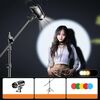 275W+2,1m Treppiede+Traversa 102 LED Faretto Ritratto Fotografia Luce di Riempimento Messa a Fuoco Regolabile Tripla Temperatura Colore, Spina USA