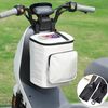Borsa impermeabile per riporre il casco anteriore del veicolo elettrico, colore: bianco con pellicola