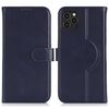 Per iPhone 14 Pro Custodia per telefono MagSafe in vera pelle con portafoglio per carte (blu scuro)